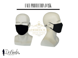 Face Protection Mask Black Mask: Plain