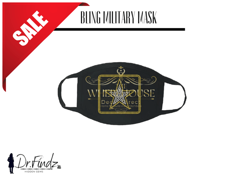 Military Face Mask Bling Army Mask: Military