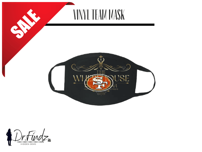 Vinyl Team Fashion Face Cover 49Ers Mask: Team Vinyl