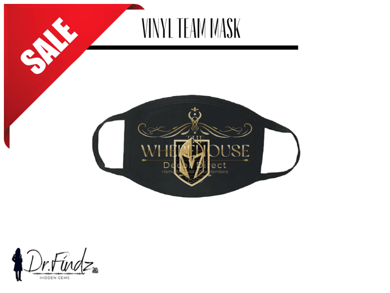 Vinyl Team Fashion Face Cover Vegas Gold Knights Mask: Team Vinyl